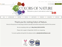Tablet Screenshot of colorsofnature.com