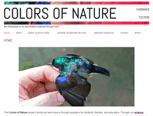 Tablet Screenshot of colorsofnature.org